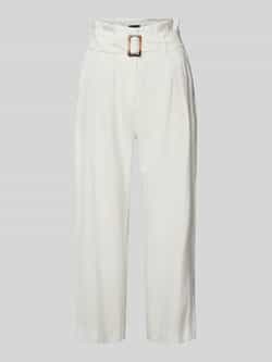 Comma Straight leg pantalon met bandplooien
