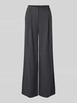 Stefanel Wide leg bandplooibroek met riemlussen model 'SLOUCHY'