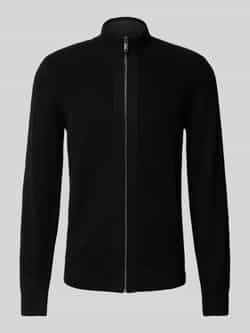 MCNEAL Regular fit gebreid jack met opstaande kraag