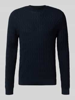 Armani Exchange Wollen pullover met structuurmotief