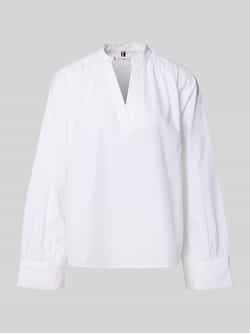Tommy Hilfiger Regular fit blouse met lange mouwen van puur katoen