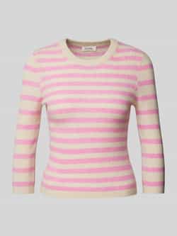 American vintage Korte gebreide pullover met 3 4-mouwen model 'RAXOW'