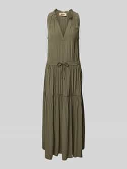 MOS MOSH Maxi-jurk met tuniekkraag model 'Sabri'