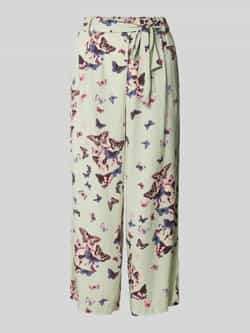 Only Flared stoffen broek met strikceintuur model 'ELISABETH'