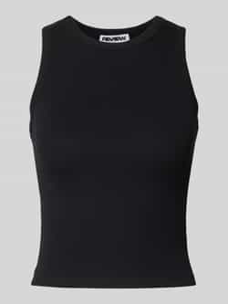 Review Korte top met ronde hals