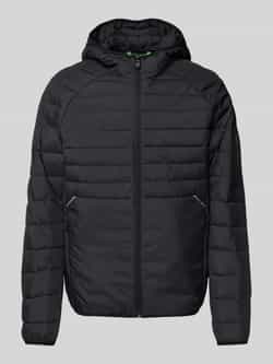 BOSS Green Regular fit gewatteerd jack met ritszakken model 'URBANEX'