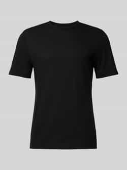 Boss T-shirt met geribde ronde hals model 'TIBURT'
