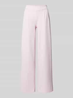 Ichi Wide leg stoffen broek met bandplooien model 'KATE Long'