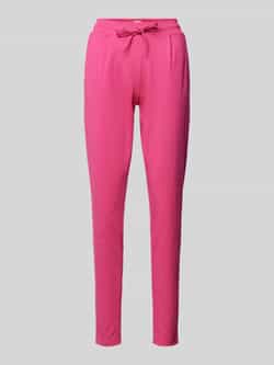 Ichi Skinny fit stoffen broek met elastische band model 'KATE'