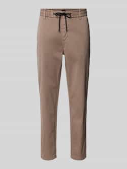 Hugo Boss Bruine Katoenen Broek met Veters & Zakken Brown Heren