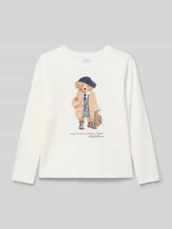 Polo Ralph Lauren Kids Regular-fit shirt met lange mouwen met logoprint