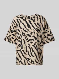 Pieces T-shirt met structuurmotief model 'LUNA'