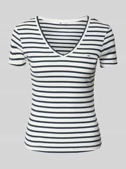 Tommy Hilfiger Overhemd VNeck Top met korte mouwen Style DW0DW07736