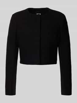 Boss Boxy fit korte blazer van pure scheerwol model 'JICENA'