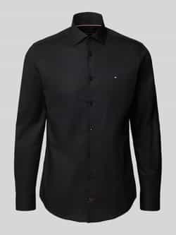 Tommy Hilfiger Tailored Slim fit zakelijk overhemd van katoenmix