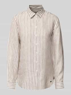 Weekend Max Mara Regular fit linnen overhemdblouse met motiefstitching model 'JOSEF'