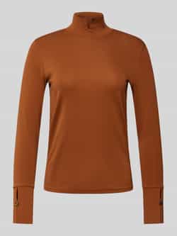 Marc Cain Shirt met lange mouwen en opstaande kraag