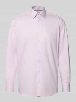 Eterna Modern fit zakelijk overhemd van katoen met kentkraag