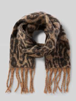 Kurt Beines Sjaal in animallook met franjes model 'Cool Leo'