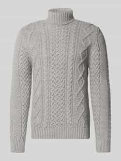 Superdry Gebreide pullover met kabelpatroon model 'Jacob'