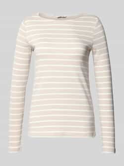 Tom Tailor Regular fit shirt met lange mouwen katoen en streepmotief