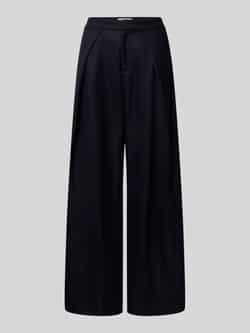LOLLYS LAUNDRY Wide fit stoffen broek met bandplooien model 'Zola'