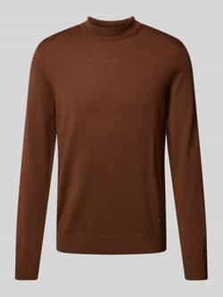 JOOP! Collection Gebreide pullover van scheerwol met opstaande kraag model 'Davide'