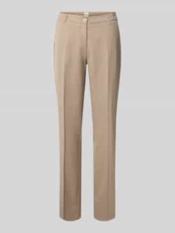 BRAX Straight fit stoffen broek met schapenwol model 'Maron'