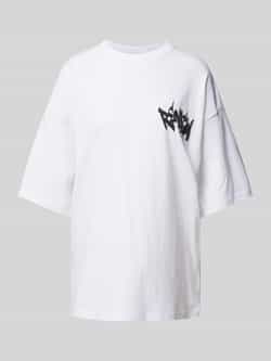 Review Oversized T-shirt met labelprint