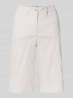 Raphaela By Brax Super slim fit bermuda met steekzakken model 'Lorella'