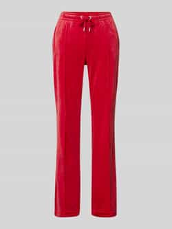Juicy Couture Straight fit sweatpants met labeldetail model 'TINA'