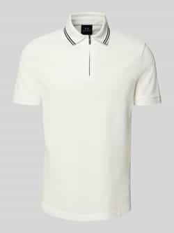 Armani Exchange Poloshirt met korte ritssluiting