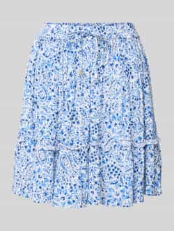 Only Uitlopende minirok van pure viscose model 'IBIZA'