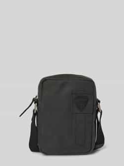 Strellson Schoudertas van leer met labelpatch model 'richmond'
