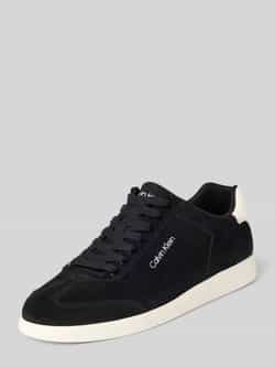 CK Calvin Klein Leren sneakers met labelopschrift