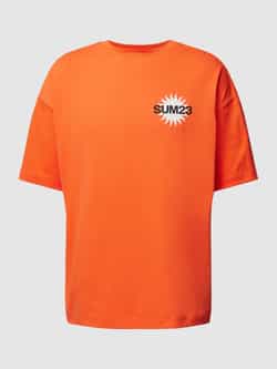 Multiply Apparel Oversized T-shirt met motiefprint