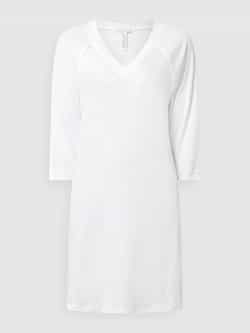 Hanro Nachthemd met V-hals en 3 4-mouwen
