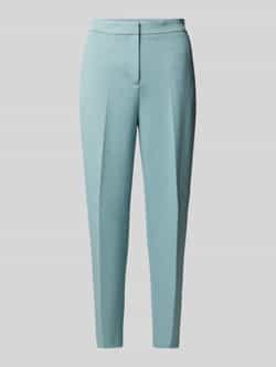Jake*s Collection Slim fit stoffen broek met persplooien