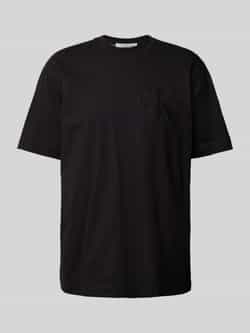 Calvin Klein Minimalistisch Logo Applique Shirt Black Heren