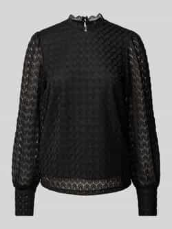 Only Blouse met lange mouwen en kanten kraag model 'NICE'