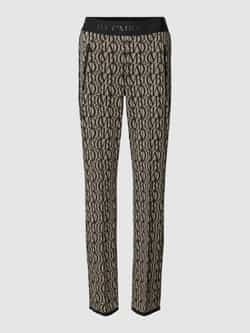 CAMBIO Broek met all-over logomotief model 'RANEE'
