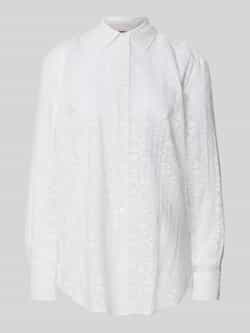 HUGO Oversized blouse van viscosemix model 'THE OVERSIZE SHIRT'