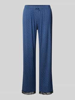 CCDK Copenhagen Straight fit pyjamabroek met kant model 'Jasmin'