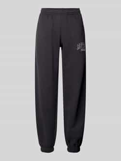 Review Sweatpants met labelprint