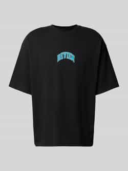 REVIEW Oversized T-shirt met labelprint