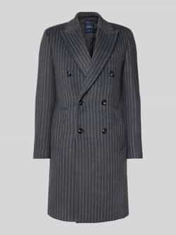 Christian Berg Men Regular fit lange jas met lamswol en viscose