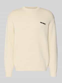 REVIEW Gebreide pullover met labelstitching