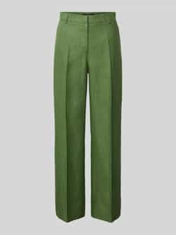 Weekend Max Mara Wide leg linnen broek met persplooien model 'MALIZIA'