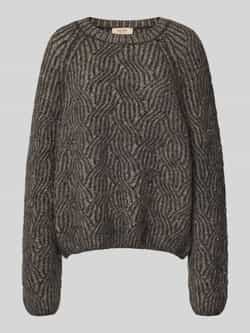 MOS MOSH Gebreide pullover met ronde hals model 'Unnur'