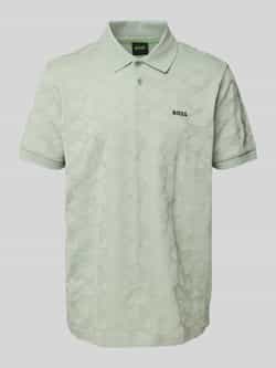 BOSS Green Regular fit poloshirt met labeldetail model 'Pirax'